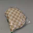 Cute Corduroy Lunch Box for Women, Insulated Leakproof Cooler Lunch Tote Bags for Work Office Travel Picnic, Lightweight Reusable Lunch Bag (Coffee Checkered)