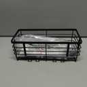 DELLAN Hanging Shower Rack, Shower Organizer Hanging for Bathroom, Shower Rack with Hooks Over the Door, Bathroom Shower Caddy and Basket(Black)