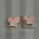 2 Pack Toilet Bolt Caps Decorative Coquette Bow Bolt Screw Caps Ceramic Cute Bathroom Decor Fun Themed Gadgets Replacement Parts(Pink)