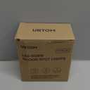 RGBW Christmas Spot Lights Indoor 6W Up Lights Indoor with Remote Control 16 Color Changing Uplighting Indoor 120V LED Spotlight Indoor Dimmable Uplights Indoor for Parties Plant Decor, 2 Pack (Black)