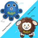 Squeaky Dog Toys: Octopus&Sheep Puppy Chew Toys for Teething,Long-Lasting Dog Toys for Small and Medium Dogs,Puppy Toys to Keep Them Busy,Party and Birthday Gift