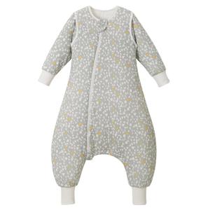 2.5 TOG Removable Long Sleeve Sleep Sack with Legs, Super Soft 100% Cotton Winter Toddler Sleep Bag with Feet, Graphic, Size S