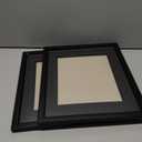 Scholartree Wooden Brown 11x14 Picture Frame with Mat 2 Set in 1 Pack,Display 11x14 without Mat or 8x10 with MatWall Gallery Photo Frames