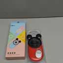 Cute Handheld Mini USB Fan, Rechargeable Portable Fan, 3 Adjustable Speeds and Wearable Accessories, Pocket Size for Indoor Or Outdoor Activities (Red)