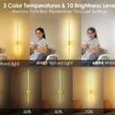 GOODATE 23.6 Inch Battery Operated Wall Sconce, 12000mAh Rechargeable Wall Sconce with Remote Control, Dimmable LED Wireless Wall Light for Bedroom, Living Room, 15 Colors, 180 Rotate, Gold, 1 Pack