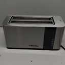Mueller UltraToast Full Stainless Steel Toaster 2 Slice, Long Extra-Wide Slots with Removable Tray, Cancel/Defrost/Reheat Functions, 6 Browning Levels with LED Display, Housewarming Gifts New Home