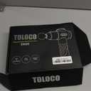 TOLOCO Massage Gun, Deep Tissue Back Massage for Athletes for Pain Relief, Percussion Massager with 10 Massages Heads & Silent Brushless Motor, Valentines Day Gifts for Him Her, Black