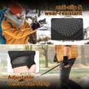 Fingerless Heated Gloves for Men & Women, Rechargeable Electric Touchscreen Gloves for Work Hunting, Skiing in Cold Winter Weather, Black, Medium, 3000mAh 