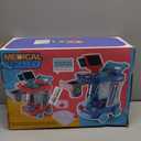 deAO Doctor Kit for Kids Ages 3+, Pretend Doctor Play Set with Doctor Cart, Costume and Stethoscope, Toddlers Doctor Role Playset Medical Kit for Girls Boys (Pink)