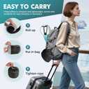 Travel Neck Pillows for Airplanes - 360 Ergonomic Memory Foam Travel Pillow - Relief Neck Pain with Breathable Support for Long Flights, Car, Train & Office Use - Adults & Kids