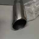 A-KARCK Exhaust Tip 4" Inlet, Polished Bolt On 4" Inlet 5" Outlet 12" Long Stainless Steel Muffler Tip Protect Tailpipe