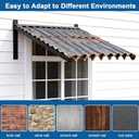 Angled Awning Brackets , Heavy-Duty Window Awning Rack Stands , Outdoor Porch Door Awning Bracket for Front Doors, Windows, Porches, Balconies (No Screws Installed)