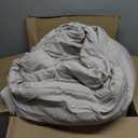 ROSGONIA California King Comforter Set Linen Grey, 3pcs (1 Boho Gray Cal King Comforter & 2 Pillowcases), All Season Soft Bedding Blanket Quilts