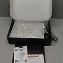 L'UGX Nail Dust Collector, Professional Dust Collector Nail Tech, Powerful Dust Suction Machine Manicure Pedicure Tool for Acrylic Nail Polishing, Low Noise, 30 Pcs Filter Papers