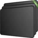 MROCO Mouse Pad 2-Pack [30% Larger] with Anti-Fray Stitched Edges, Premium Waterproof Surface, Non-Slip Rubber Base, Computer & Gaming Mouse Mat for Laptop, Office & Home, 8.5 x 11 in, Black