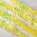26.2 Feet Tinsel Garland, High-Shine and Fluffy, for Birthday, Weddings, Halloween, Christmas, Party Decorations, Indoor Outdoor Party Supplies, Yellow