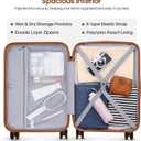 UKEIN Luggage Set with Backpack,Polycarbonate Carry On Luggage Airline Approved with Spinner Wheels, Hardshell Travel Suitcase with TSA Lock,Suitcase Set 3 Piece