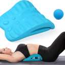 RESTCLOUD Back Stretcher for Back Pain Relief, Back Stretching Cushion, Chronic Lumbar Support Pillow Helps with Spinal Stenosis, Herniated Disc and Sciatica Nerve Pain Relief Lumbar Stretcher