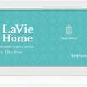 LaVie Home 8x24 Picture Frame White, Panoramic Picture Frame for Wall Decoration, Classic Black Minimalist Style Suitable for Decorating Houses, Offices, Hotels1 Pack