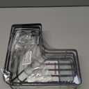 Corner Shower Caddy - 2 Pack, Adhesive Shower Organizers, Rustproof Stainless Steel Shower Shelves with 8 Hooks, No Drilling Bathroom Organizers and Storage Racks, Space-Saving, Black, X-Large