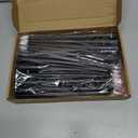 Macarrie 24 Packs Flameless Taper Candles Battery Operated Fake 11 Inch Long Candlelight LED Flameless Candlesticks Flickering Tapered for Christmas Church Prayer New Year Wedding(Black)