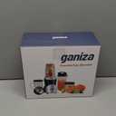 Ganiza Smoothie Blender, 900W Blenders for Shakes and Smoothies, 15-Piece Personal Blender and Grinder Combo for Kitchen, Smoothies Maker with 4 BPA-Free Portable Cup, Nutritious Recipe (Black)