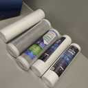 2 Stage Countertop Drinking Water Filtration System Removes Chlorine, Transparent Housing and Yearly Supply (2 extra) CTO & (3 extra) PP Sediment Cartridges 5 Micron, Meets NSF Standards & Regulations
