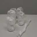 SENTVEND 16 Oz Drinking Glasses with Bamboo Lids and Glass Straw - 5 Pcs Glass Cups Beer Ice Coffee Glasses Cute Aesthetic Cup Great for Coffee Bar Accessories Include 2 Cleaning Brushes