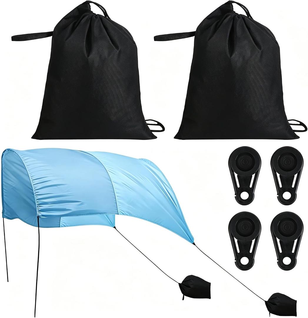 2 x Bylion 2 Pack Beach Shade Accessories Beach Canopy Wind Assist