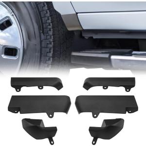 Mud Flap Delete Compatible with Chevy Silverado 2500HD 3500HD (2020-2026) 2WD/4WD, Front & Rear Splash Guards Fender, All Weather Protect Mud Flap Removal Kits for Silverado 2500/3500HD (Set of 6)