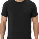 netdraw Men's Ultra Soft Bamboo Viscose T-Shirt Curve Hem Lightweight Cooling Short/Long Sleeve Casual Basic Tee Shirt, S