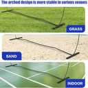 Volleyball Net, 14FT Freestanding Volleyball Net for Backyard, Adjustable Height and Instant Setup, Professional Portable Training Practice Set for Indoor and Outdoor with Carry Bag