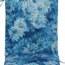 Set of 2 Outdoor Dining Chair Cushions, Patio Seating Cushions, 38x18x4.5 inch, for Garden Patio Furniture (Blue Monet Garden)