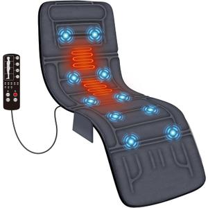 COMFIER Massage Mat Full Body,Massage Pad with 10 Vibration Motors,Back Massager Pad with Heat