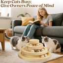 Cat Toys, Cat Toys for Indoor Cats, Interactive Cat Toy, Kitten Toys, Cat Ball Toy, Cat Ball Track, 12" Base Diameter, 5.8" Height