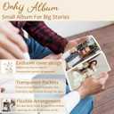 Floral Photo Album 4x6 Hold 36 Photos, Watercolor Wild Flower Aesthetic Small Photo Album Picture Memory Book Keepsake for Family Baby Travel Vacation