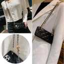 Phone Crossbody Chain Cell Phone Lanyard,Universal Leather+Metal Shouder Strap with Phone Tether Patches (I)