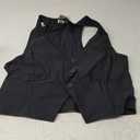 Design by Olivia Women's Dressy Casual Versatile Racerback Vest Tuxedo Suit Waistcoat (2XL, Black)