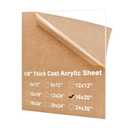 KINLINK 16x20 Plexiglass Sheets 1/8 inch Thick, 3mm Clear Cast Acrylic Sheet, Plastic Board for DIY Project, Craft, Window Glass, Table Top, Picture Frame, Acrylic Sign and Wedding Invitation 1 Pack