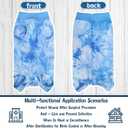 Dog Surgery Recovery Suit, Tie Dye Pet Surgical Suit for Female, Cone E-Collar Alternatives After Spay Abdominal Wounds Protector, Neuter Dog Anti-Licking Onesie for Small Medium Large Dogs, XX-Large (XX-Large(Back:18.7"-24.0";Chest:Up to 29"))