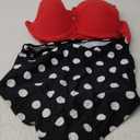 CHERRY CAT Womens Vintage Retro Polka High Waisted Underwire Bikini Two Piece Swimsuits (5X-Large, Red)