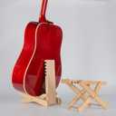 Multifunctional Solid Wood Guitar Footstool Guitar Stand Multifunctional Musical Instrument Accessories Solid Wood Manufacturing Foldable Design (for Acoustic Guitar)