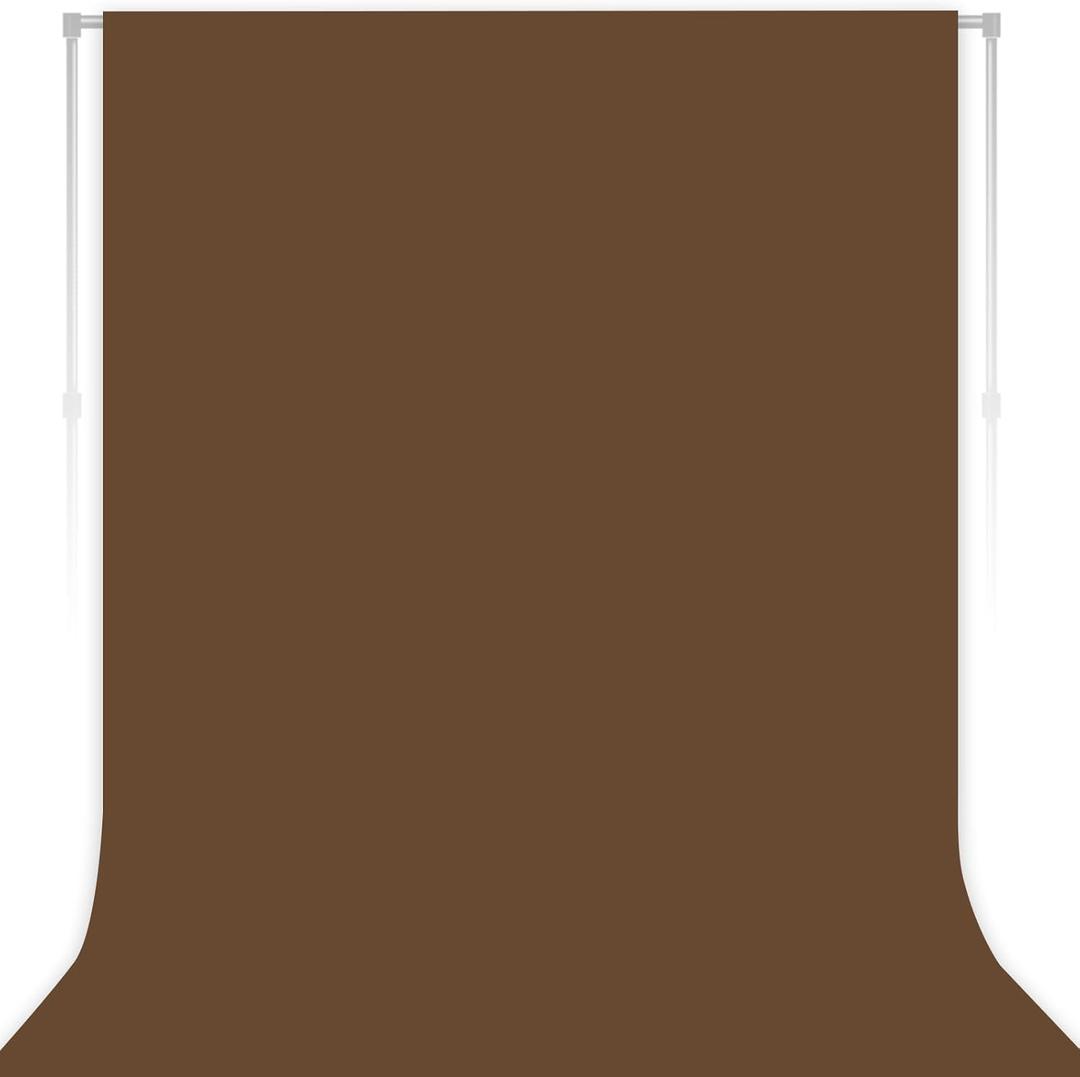 Dark Brown Backdrop for Photoshoot, Professional Photo Backdrop Background Curtain for Product Photography, Portraits, Wedding, Party, Live Streaming Video Recording 7X10 FT