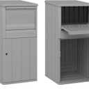 Suncast 33.5-Gallon Capacity Package Delivery Box, Parcel Drop Box with Lock, Weather Resistant Outdoor Storage Solution for Secure Package Deliveries, Made in USA