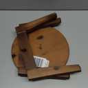 Demigo Indoor Plant Stand, Acacia Wooden Decorative Plant Shelf with Spill-Proof Tray, Stable 8 Tall Flower Holder for Heavy Pots, Gardening Display for Decor Living Room Patio - Dark Brown (Medium)