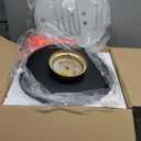 ONESMING Dimmable LED Ceiling Light Fixture, 2700K6000K 5CCT Modern MidCentury Semi Flush Mount Ceiling Light, Black Close to Ceiling Lamp for Bedroom, Living Room, Kitchen, Laundry Room, 15.7in