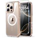 TAURI 3 in 1 for iPhone 16 Pro Case, Compatible with MagSafe [Not-Yellowing] with 2X Screen Protectors, Military-Grade Protection, Shockproof Slim Magnetic Case for iPhone 16 Pro 6.3", Clear