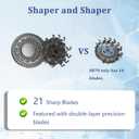 2026 Replacement Shaver Head SH90/RQ12 Compatible with Philip Norelco S9000 Prestige & S8000 Series | Double Precision Blades (Silvery)
