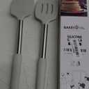 Silicone Spatula Set - Turner Spatulas Silicone Heat Resistant 600F - Slotted & Solid Silicone Spatulas for Cooking Fish, Eggs, Pancakes Flipper  Silicone Cooking Utensils Set  Mist