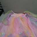Kids Girls Birthday Party Long Sleeve Star Glitters Tulle Tutu Dress 3D Butterfly Star Sequins Ruffle Dress 7-8Y